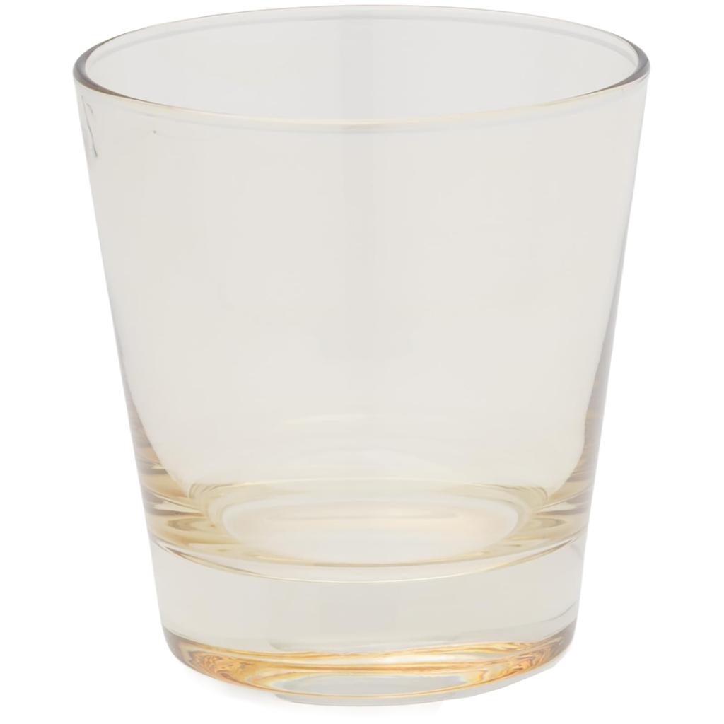 Otsuka Glass "Pinsel" Rocks Glass, Old Style, Approx. 210ml, Amber Brown, Made in Japan, 6278-725-4-1P