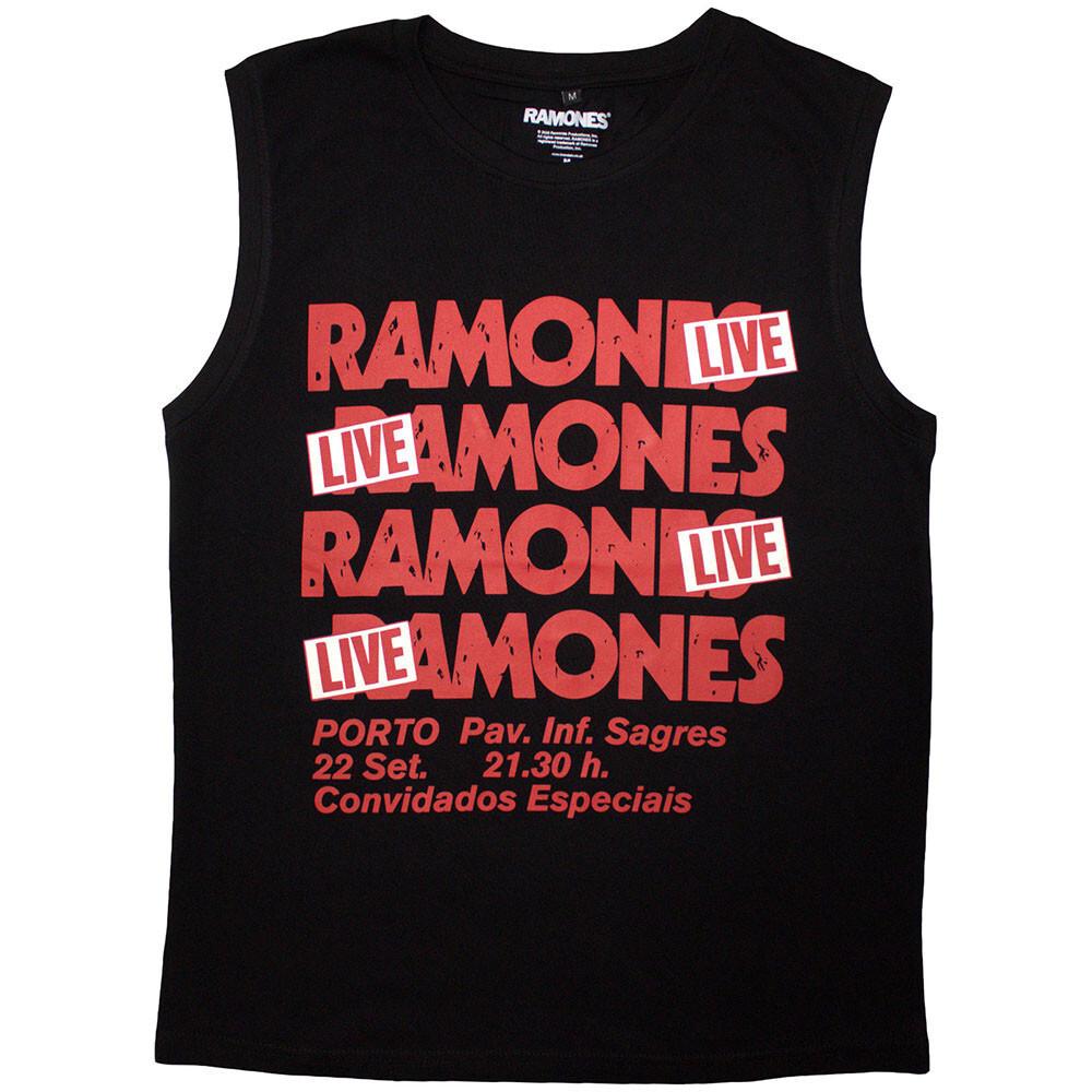Ramones - Concert -  Black Sleeveless Tank t-shirt Unisex T-Shirt L