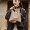 Mrs. Qiao Women's Bag 2025 New Bucket Bag Women's Autumn Winter Crossbody Bag Women's Bag High-end Genuine Leather Shoulder Bag