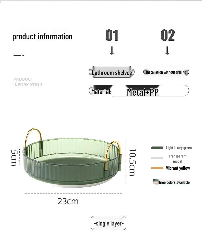 Luxury Rotating Cosmetic Organizer: Bathroom Shelf & Dressing Table Storage for Lipsticks & Skincare Products