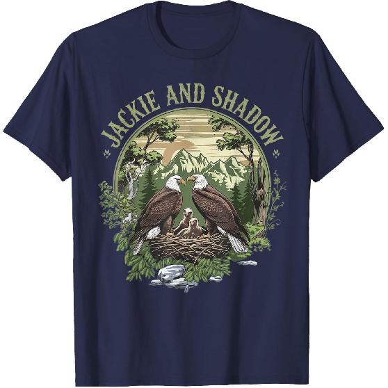 Vintage Jackie and Shadow Bald Eagle Family Nature Lovers T-Shirt