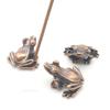 Alloy Small Frog Incense Burners Tabletop Decoration Mini Creative Frogs Vintage Ornament Imitation Copper Crafts