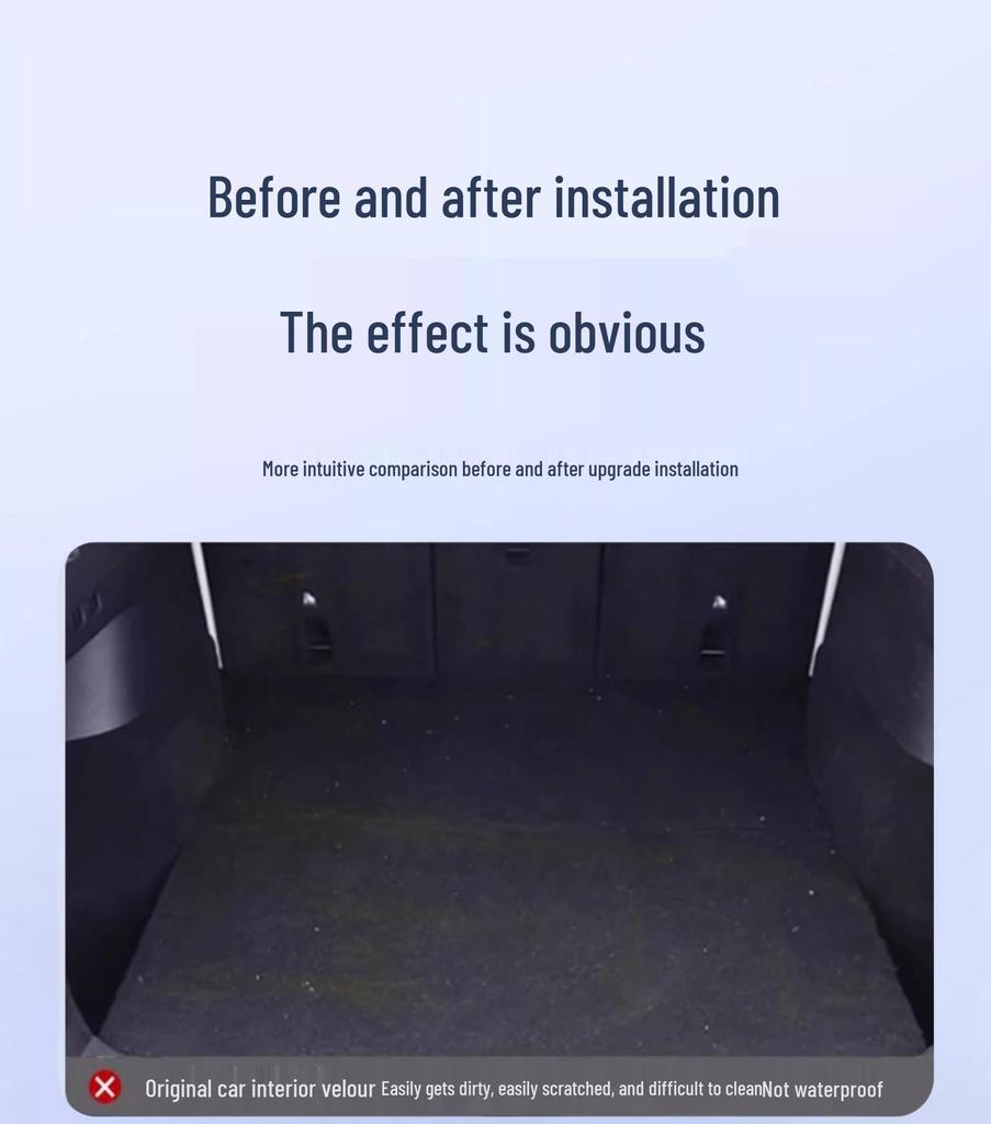 Upgraded TPE Trunk Mat Set for Tesla Model Y3 - Front & Rear Trunk, YL Interior Accessories