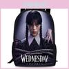 Wednesday Addams Kids Backpack With Large Capacity And Geometric Print For School And Daily Use