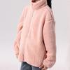 Women's Long-Sleeve Plush Fleece Jacket - Stand Collar, Short Length, Versatile for Autumn/Winter
