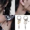 Fashion Forward Conical Pendant Earrings Ear Drop With Detailing Punk Inspired Alloy Jewelry Gift For Her