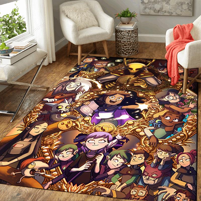 The Owl House anime theme Rug Floor Mat for Living Room or Bedroom Soft and Comfortable Carpet a Gift for Birthday and Holiday.