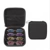 Portable Glasses Case 4/5/7/8 Slots Travel Sunglasses Organizer Sunglasses Cases  For Women Men