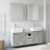 Bathroom Cabinet Set 5 pcs Concrete Grey Particleboard