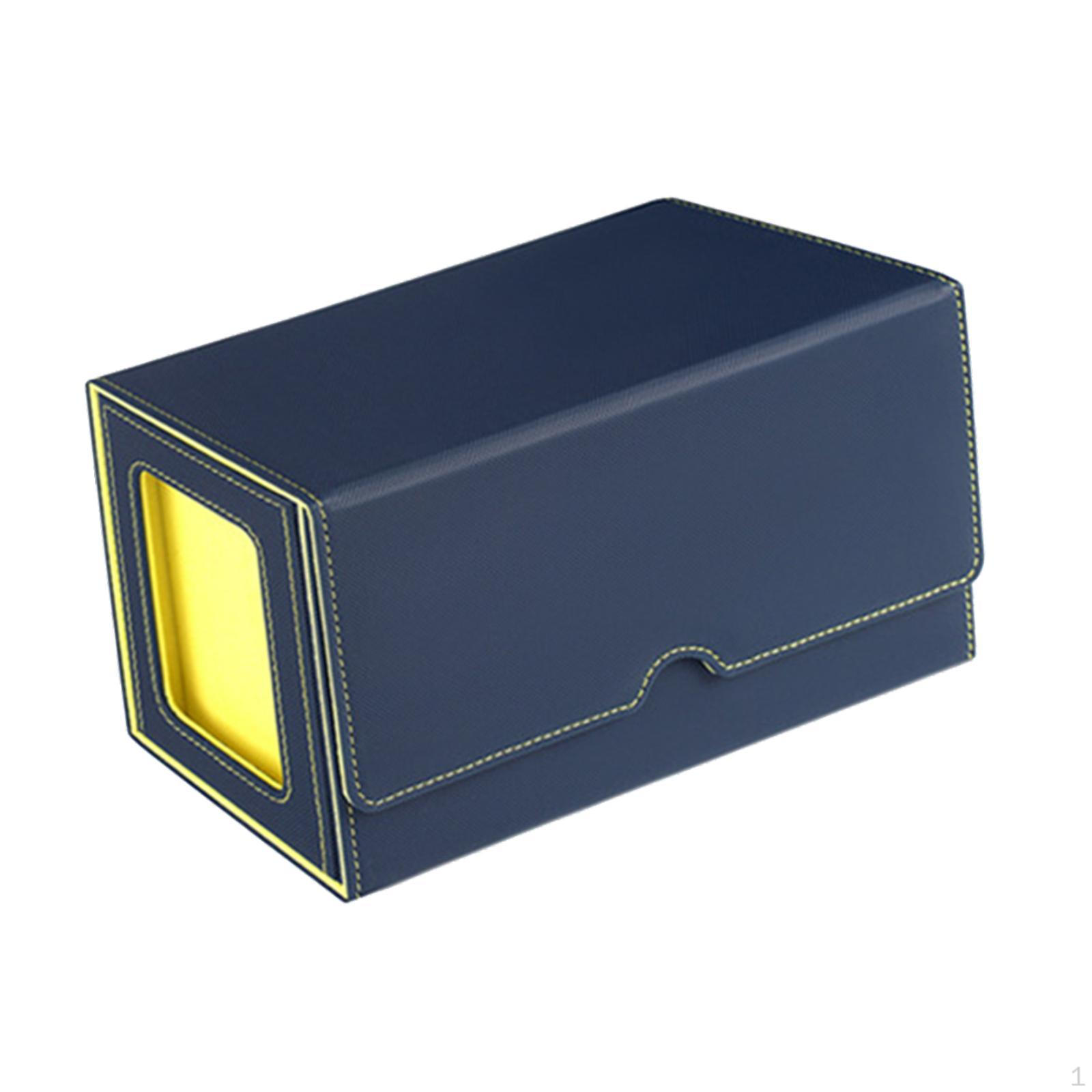 

Коробка для хранения карточек, игр, органайзер для футбольных карточек, контейнер для игрушек, практичный Blue Yellow