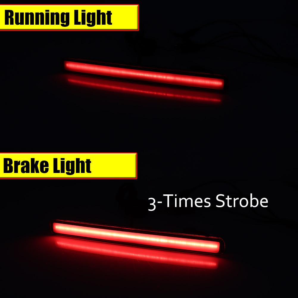 ZAG1 2PCS For Honda Accord 8 MK8 Saloon 2008-2015 EU Acura TSX Sedan 2009-2014 Version Car LED Rear Bumper Reflector Light Brake Lamp