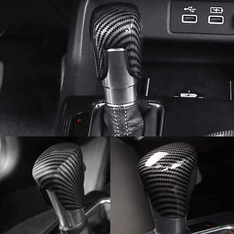 Gear Shift Knob Head Cover Carbon Fiber Color Decorative Prevent Scratch for Honda CR-V RS 2023 Onwards Shifter Knob