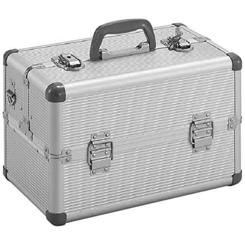 TRUSCO Aluminum Case (Double Door), Silver, Interior Dimensions: 352 x 207 x 229mm, TACR-37