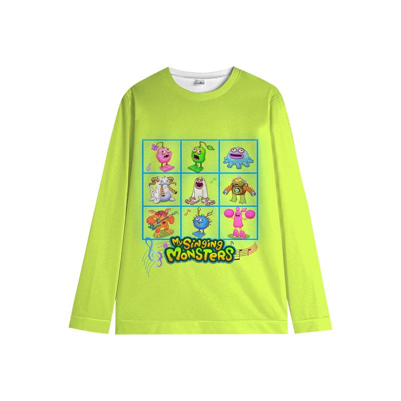 

Мои поющие монстры Детские толстовки для девочек Детская рождественская одежда с круглым вырезом и длинными рукавами Осенние пуловеры для малышей Топы 160 красный