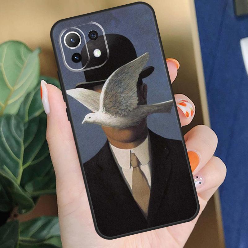 Rene Magritte Art Case For Xiaomi 15 14 Ultra 13T 14T 15T Pro 17 Pro Max POCO X7 X5 X6 F5 F6 F7 F8 Pro Coque
