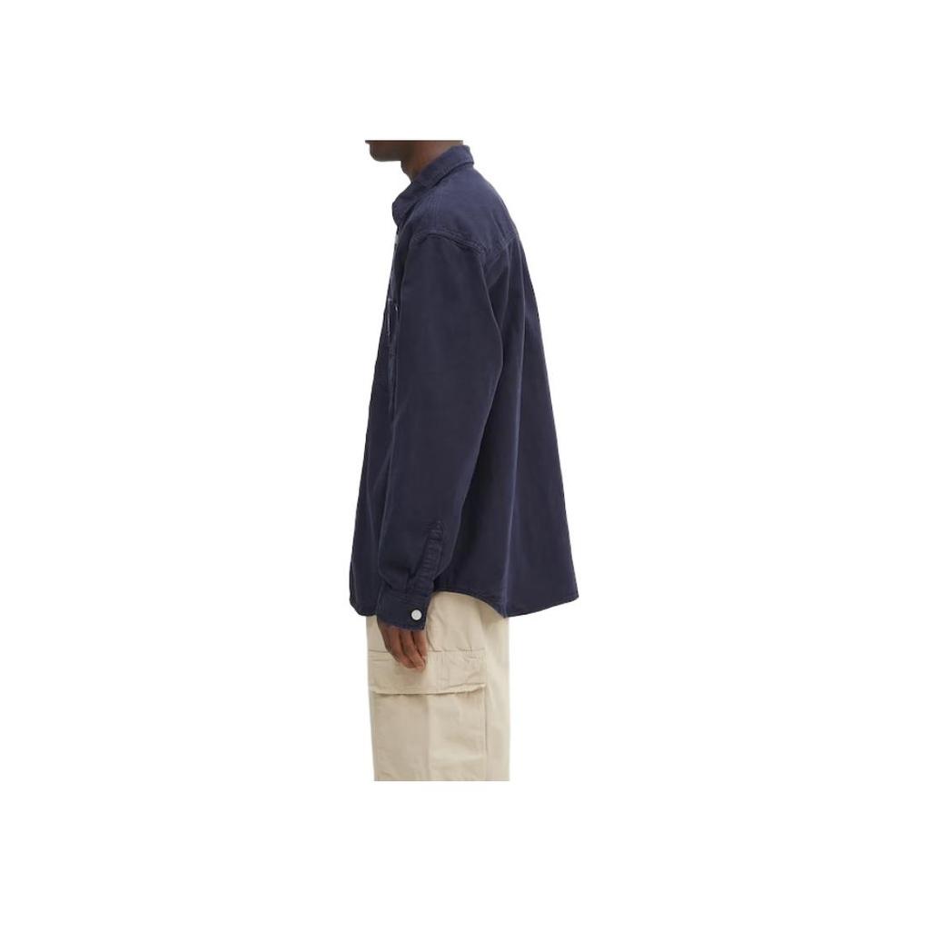 Carhartt WIP Logo Single-Breasted Long Sleeve Shirt Men shirts I033578-1CGD