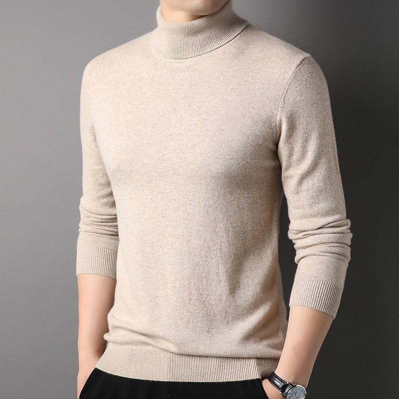 

Men s Winter High Neck Solid Sweater - Fashionable Knitwear for All Ages X-Large верблюд
