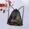 Robuster Netz-Kordelzug-Rucksacktaschen Multifunktionale Belüftete Tasche für Fußball, Fitnessstudio Sport