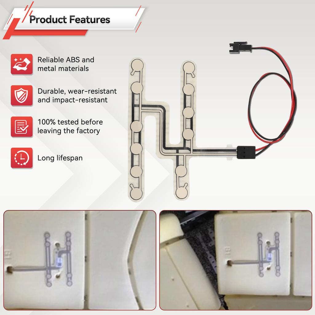 New 1Pc Universal Car Seat Pressure Sensor Safety Belt Warning Reminder Pad Car Occupied Seated Alarm Accessory Pressure Sensor