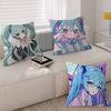Music H-Hatsune Girl M-Mikues Cushion Cover Car Throw Pillow Case For Sofa Car Christmas Gift