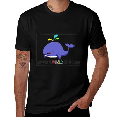 Having a WHALE of a Time! T-Shirt Anti-Pilling Casual T-Shirt