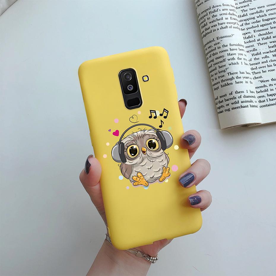 Daisy Flower Phone Case For Samsung Galaxy A6 Plus A6+ 2018 A605F Case Cover Cute Silicone Funda For Samsung A6 2018 A600F Case