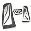 Anti-Slip Car Pedal Set for BMW 5 Series (2018-2020) - Accelerator, Brake & Rest Area Decor.