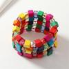 Elegantes Armband aus Holz- und Acrylperlen Elastisches Bequemes Armband Handgefertigtes Schmuckzubehör Geschenk für Sie