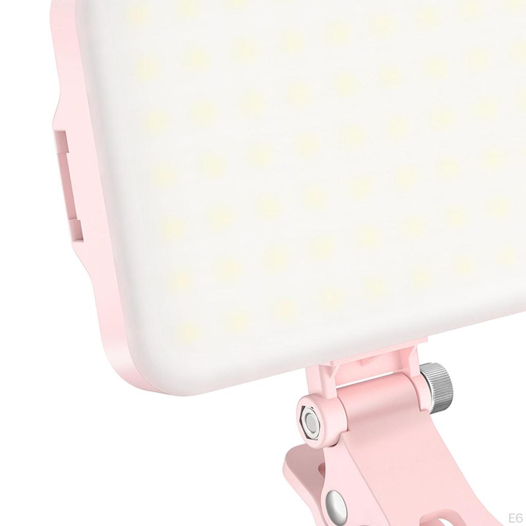 Phone Clamp Light Selfie Fill Lamp, 60 LED Portable Light,Clip Video for