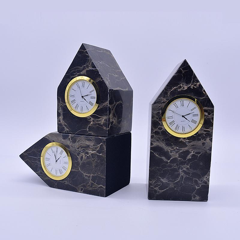 Light luxury Nordic creative desktop clock simple modern fashion desktop personalized marble clock ornament