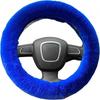 Fluffy Steering Wheel Cover For Women, YUNXNYC Fuzzy Winter Fashion Wool Fur Soft Furry Steering Wheel Covers Warm Plush Non-Slip Car Decoration