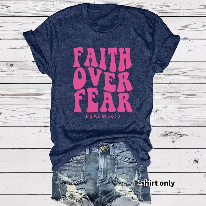 Women's Fashionable, Loose and Casual Short-sleeved Round-neck T-shirt