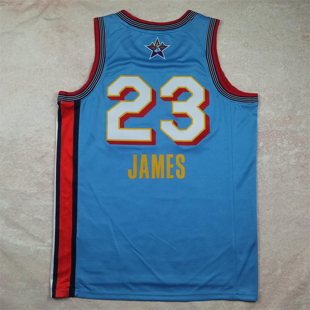 

Светло-голубая баскетбольная майка All-Star - Джеймс #23, термотрансферная версия L