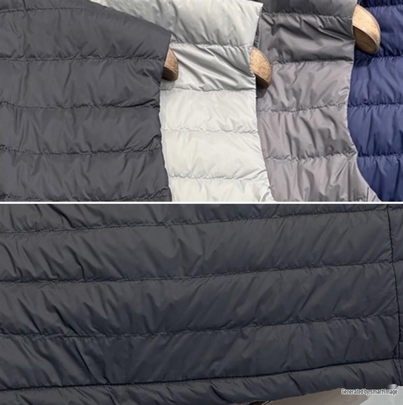 Colete de Penas Leve - Grande, Corte Justo, Quente, Colete Outono/Inverno, Unissexo, Sem Mangas.