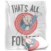 Looney Tunes Thats All Folks Porky Pig Blanket