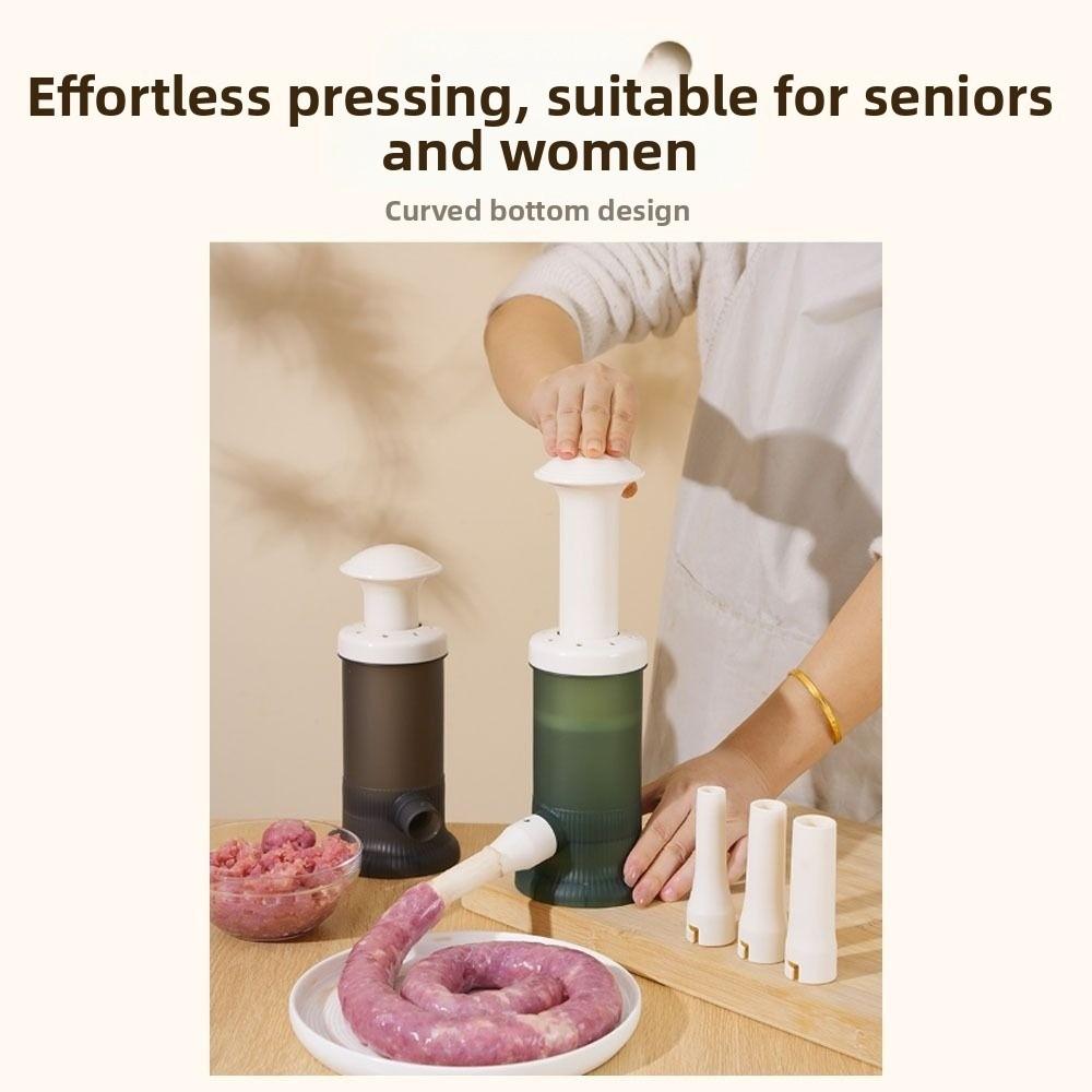 Durable Large Manual Meatball Machine Plastic Washable Meatball Mold Sausage Filler Homemade