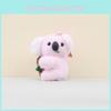 Cute Cartoon Koala Plush Keychain Doll With Short Plush Material Bag Decor Gift