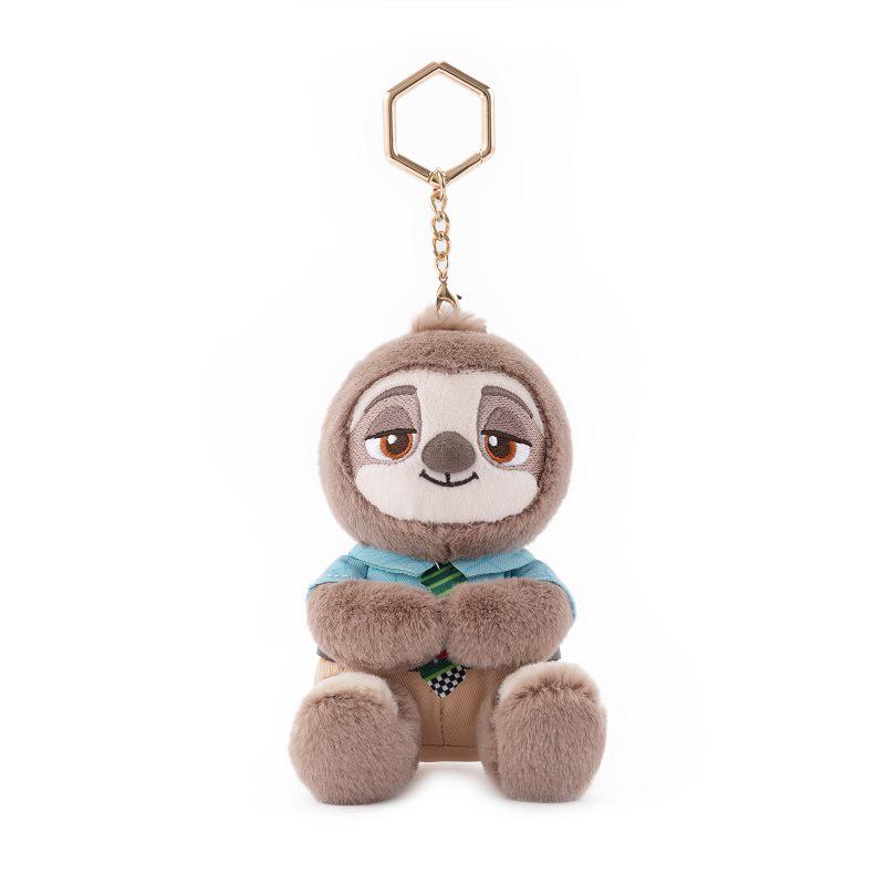 Authentic Zootopia 2 Judy & Nick Plush Keychain with Officer Clawhauser Ornament