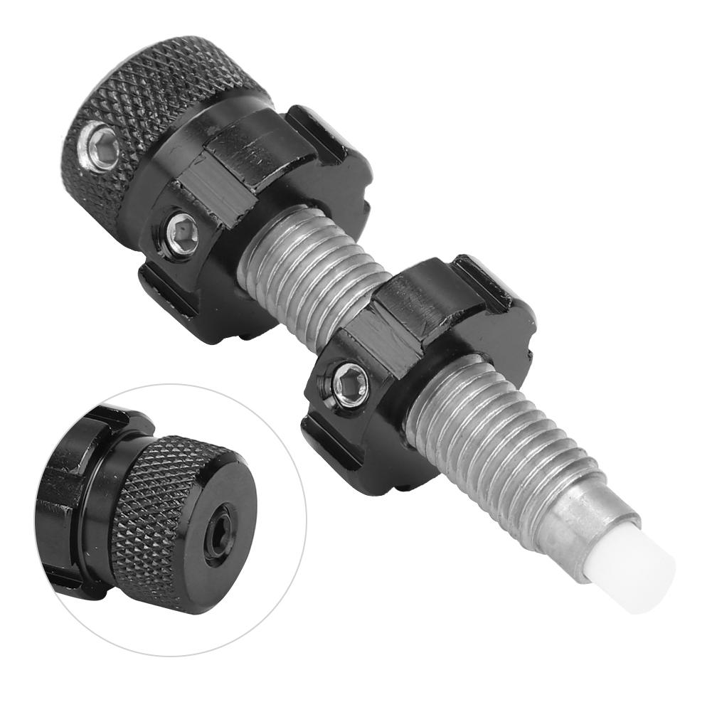 Stop Aluminium Cięciwa Łuku Boczne Podkładki Śruba Plunger Podpórka Strzały Przycisk Naciskowy Podkładka Akcesorium(czarny )