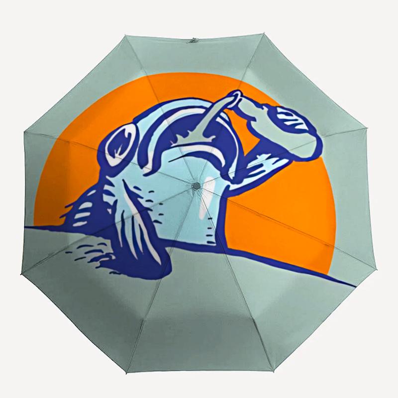 

1pc Fish Pattern Umbrella That Opens Closes Automatically Perfect Gift with a Convenient Folding Mechanism 20