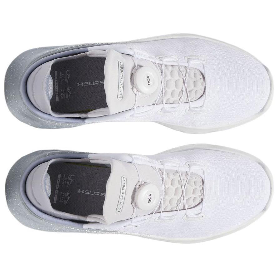 Under Armour Abrasion Resistant Breathable Low top Running Shoes Men's White Gray Sneakers 6003918-100