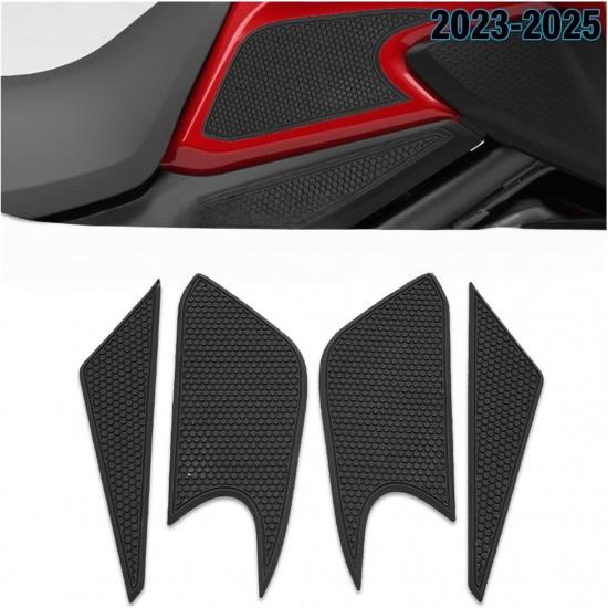 Motorcycle Tank Pad Non-slip Knee Grip Traction Protection Pads Compatible For HONDA NX500 NX 500 NX400 NX 400 Rubber Side Tank Stickers(1 Set)