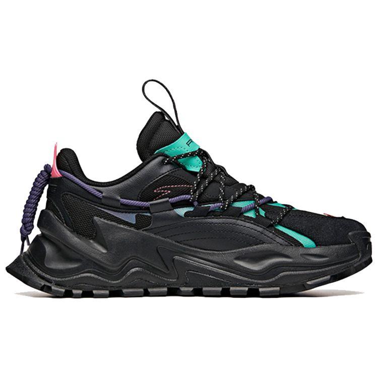 Anta Hot Wear-Resistant Height-Increasing Non-Slip Low-Top Dad Shoes Men Sneakers Black 912038890-1