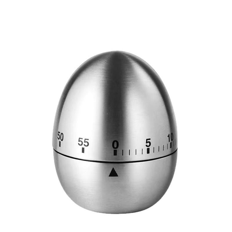 Vintage Stainless Steel Mechanical Timer For Kitchen Baking Cooking And Student Use Egg Timer