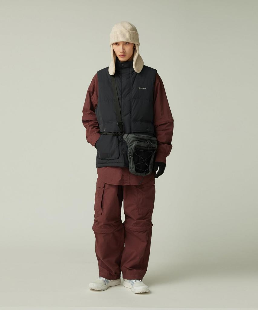 Snow Peak Everyday Down Vest and Size S JK-25AU007, Men's Women's, Black,