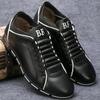 Mode 2024 Freizeitschuhe Herren Mode PU-Lederschuhe für Herren Sommer Herren Flache Schuhe Sneaker Herren Dropshipping Übergröße 38-48
