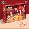 7 em 1 Série A de Quente O Incrível Circo Digital Pomni Jax Coelho Joker Conjunto de Blocos de Construção Modelo DIY Brinquedos Presente de Natal para Crianças