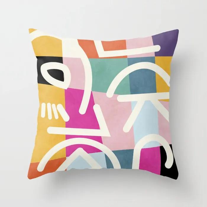 Decorative Home Pillow Case Cushion Covers  Nordic    Abstract Geometric Living Room