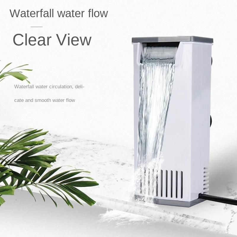 Energeticky úsporné 3W filtrační čerpadlo vodopád pro želví/rybí nádrže s nízkou hladinou vody, dodávkou kyslíku a průtokem 200 l/h 220-240V