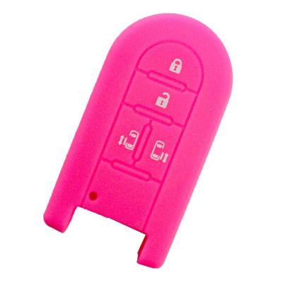 Case Incrível ASLK-DC009 de Silicone para Chave Inteligente, Tipo C Daihatsu, Cor: Rosa
